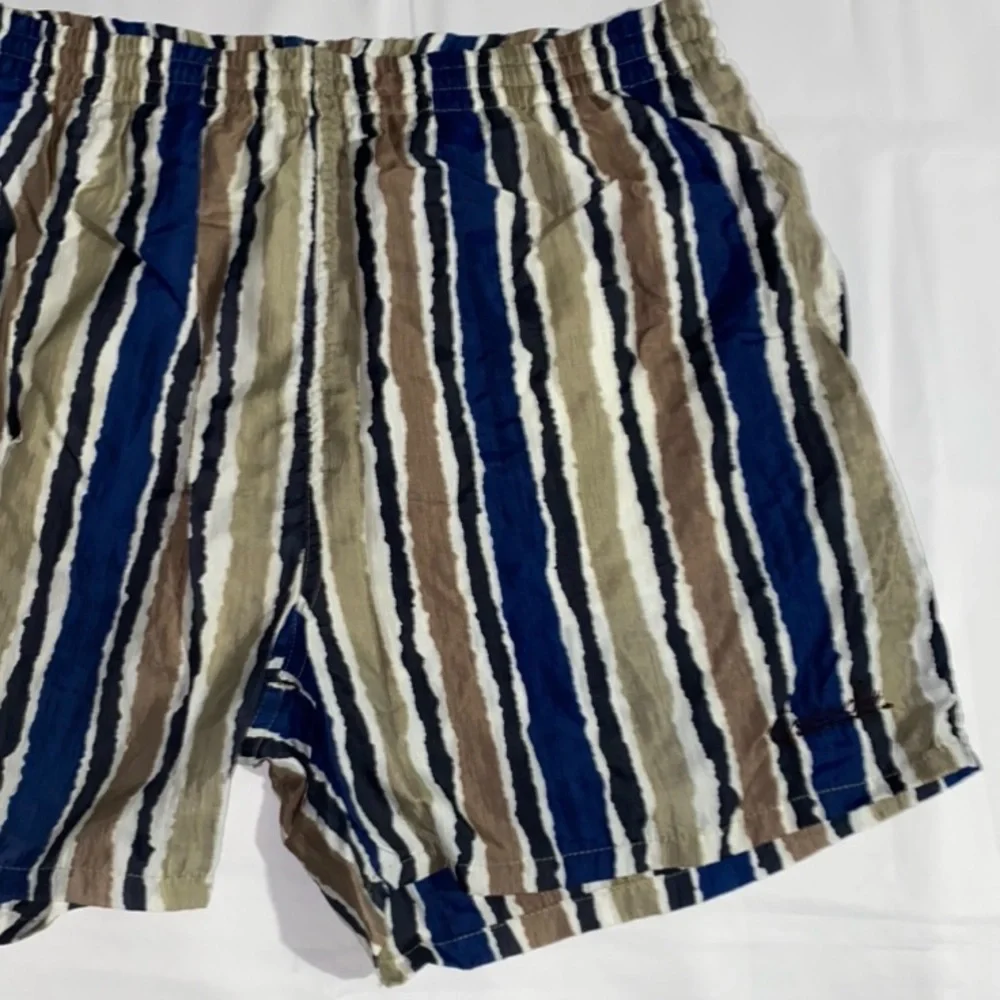 Vintage Activewear Givenchy Striped Swim Trunks